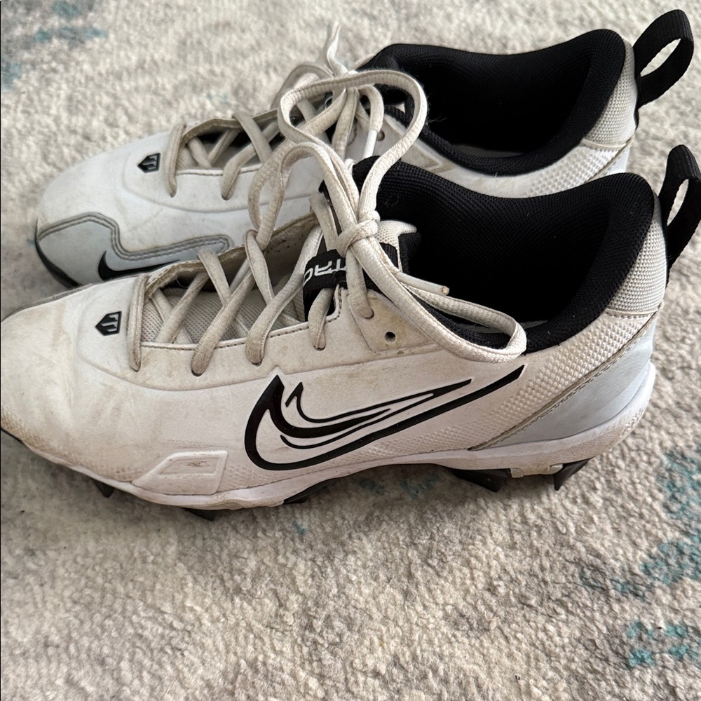 Nike White and Black Cleats